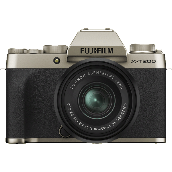 Fujifilm X-T200 gold + Fujifilm 15-45/3,5-5,6 AF XC OIS PZ Fujinon kaufen bei top-foto.de