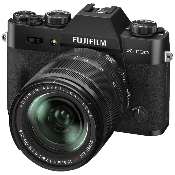 Fujifilm X-T30 II schwarz + Fujifilm 18-55/2,8-4 AF XF R LM OIS Fujinon für Fujifilm X-Mount kaufen bei top-foto.de