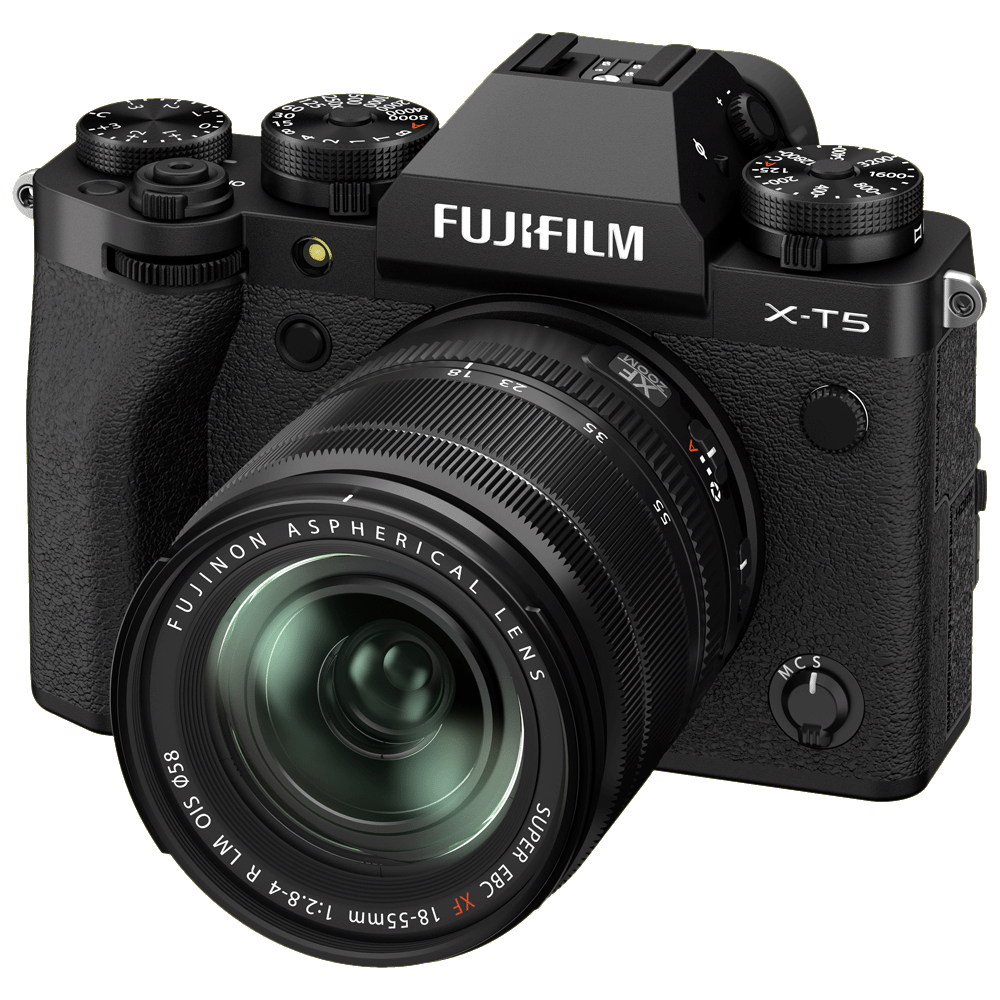Fujifilm X-T5 schwarz + Fujifilm 18-55/2,8-4 AF XF R LM OIS Fujinon für Fujifilm X-Mount kaufen bei top-foto.de
