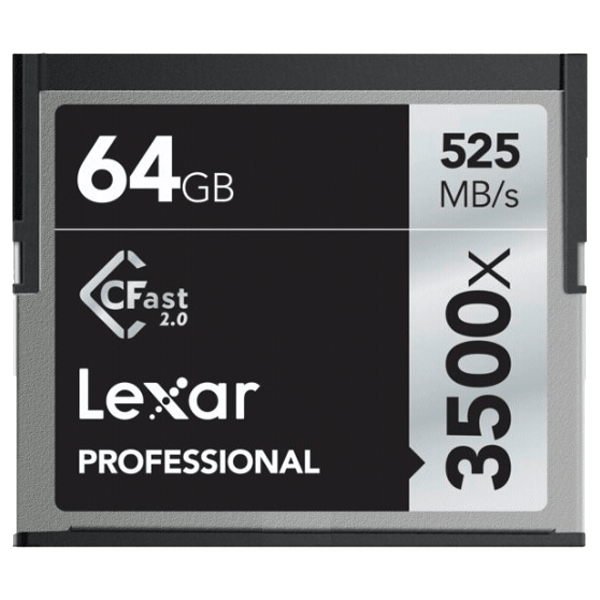 Lexar 64GB Professional CFast-Speicherkarte (CFast 2.0/ 3500x/ 525MB/s) kaufen bei top-foto.de