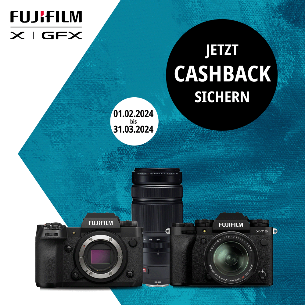 Jetzt Fujifilm Aktionsartikel kaufen und bis zu 400,00 € CashBack erhalten (01.02.2023 bis 31.03.2024)