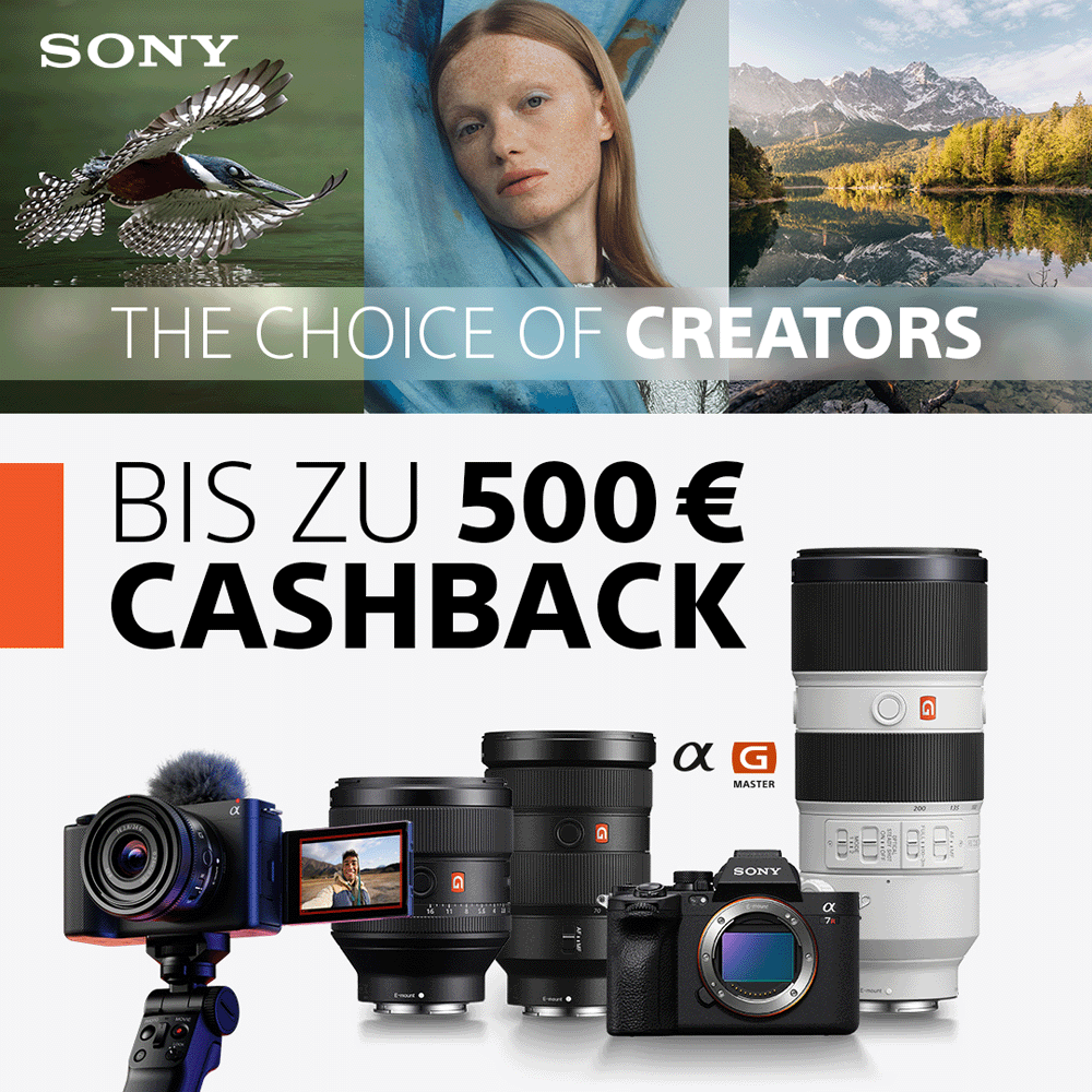 Jetzt teilnehmenden Sony Aktionsartikel kaufen und bis zu 500,00  CashBack erhalten (01.11.2024 bis 31.01.2025)