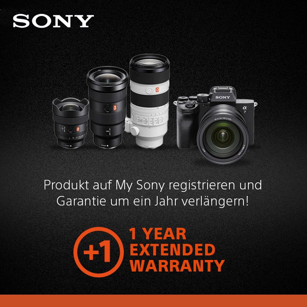 Jetzt 1 Jahr zusätzliche Herstellergarantie auf ausgewählte Sony Produkte sichern (bis 31.01.2024)