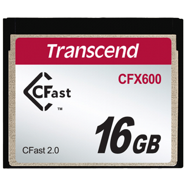 Transcend 16GB CFX600 CFast-Speicherkarte (CFast 2.0/ Lesen: 3433x/ 515MB/s/ Schreiben: 1066x/ 160MB/s) kaufen bei top-foto.de