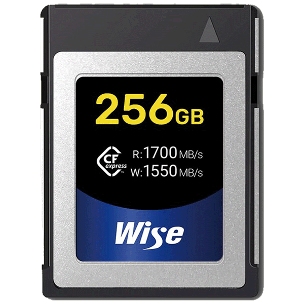 Wise 256GB CFexpress-Speicherkarte (Schreiben: 10333x/ 1550MB/s, Lesen: 11333x/ 1700MB/s) kaufen bei top-foto.de